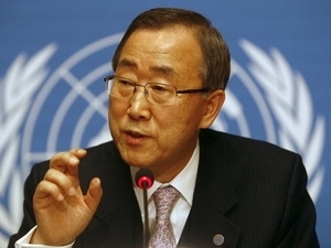 เลขาธิการใหญ่สหประชาชาติเรียกร้องให้อิสราเอลและปาเลสไตน์มุ่งสู่ข้อตกลงสันติภาพ